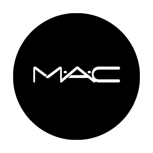 A black circle on a white background with the acronym "M.A.C." inside the circle in white text. The logo for M.A.C. Cosmetics.