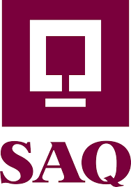 Logo for the SAQ. Société des alcools du Québec.